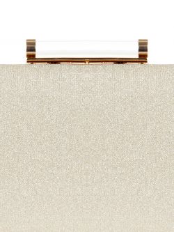 Clutch Glitter Platino in_i4