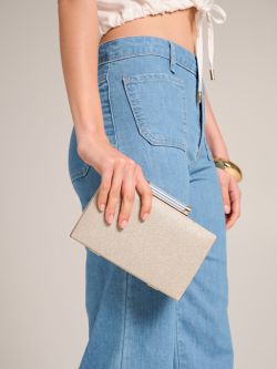 Clutch Glitter Platino in_i5