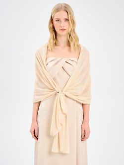 Stola in Georgette Beige det_1