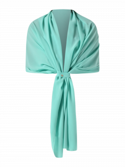 Stola in Georgette Verde Acqua det_4