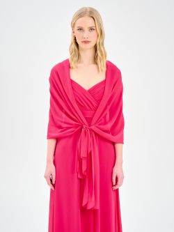 Fuchsia Georgette Stole det_1