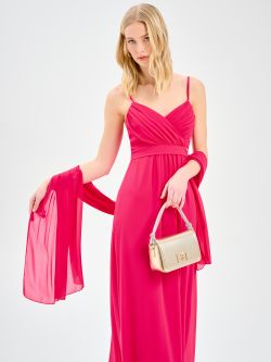 Fuchsia Georgette Stole sp_e1