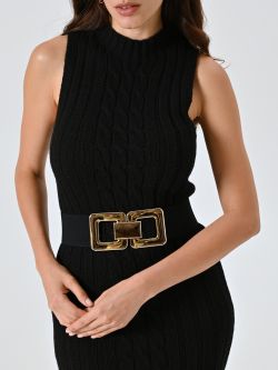 Cintura Nera Lurex con Maxi Fibbia sp_e1