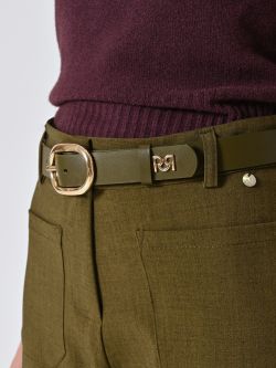  Green Belt with Golden Buckle in_i5