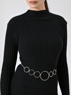 Silver Circle Belt in_i7