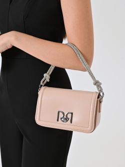 Borsa Beige con Manico Strass in_i5