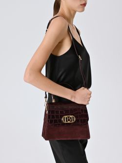 New Opera Bag in Burgundy Leather in_i5