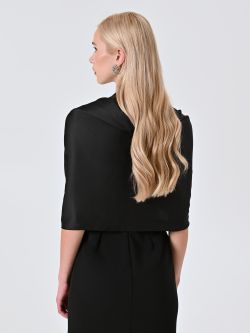 Étole noire en satin det_3