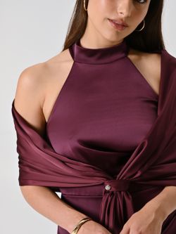 Stola in Raso Bordeaux in_i5