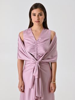 Stola in Raso Rosa Malva det_2