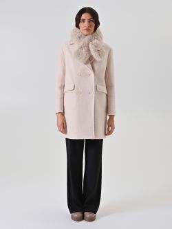 Bufanda efecto pelo beige det_1