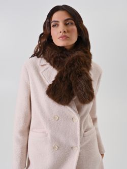 Bufanda efecto pelo marrón sp_e1