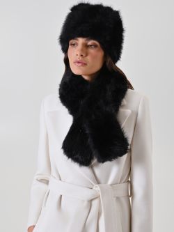 Black Faux Fur Cossack Hat 0 Rinascimento Black Faux Fur Cossack Hat sp_e1
