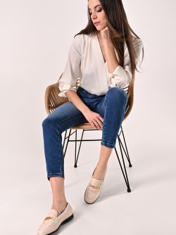 Raffia-effect loafers sp_e1