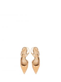 Camel Patent Leather Pumps in_i5