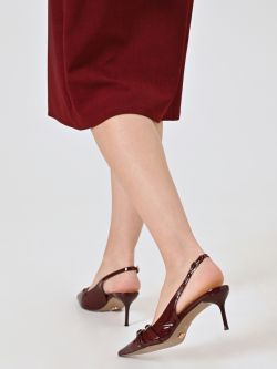 Burgundy Patent Pumps in_i5