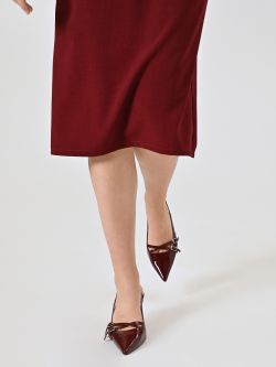 Burgundy Patent Pumps in_i7