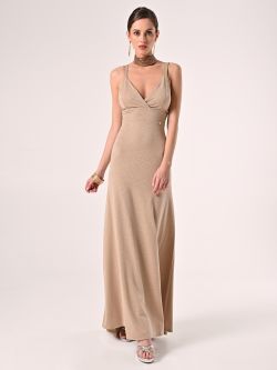 Gold Lurex Dress in_i7
