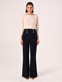 Pantalón azul con botones marineros det_1