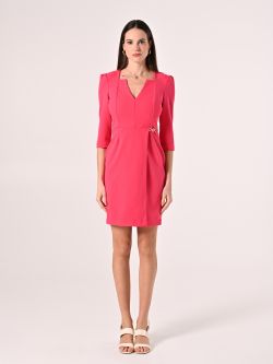 Fuchsia Sheath Dress det_1