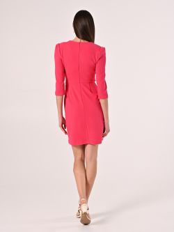 Fuchsia Sheath Dress det_3