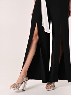 Black & White Bicolor Jumpsuit in_i4