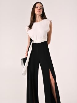 Black & White Bicolor Jumpsuit sp_e1