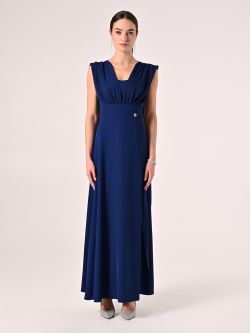 Abito Lungo Blu Nastri  det_1