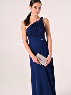 Abito Lungo Blu Nastri  in_i4