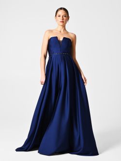 Rinascimento Atelier Blue Dress with Full Skirt in_i7