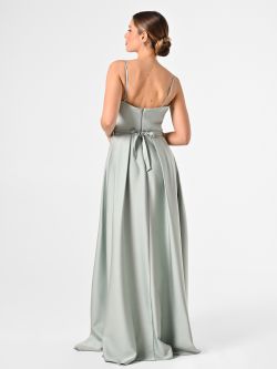 Rinascimento Atelier Sage Green Dress with Full Skirt det_3