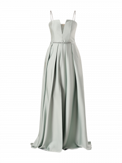 Abito Rinascimento atelier con Gonna a Ruota Verde Salvia  det_4