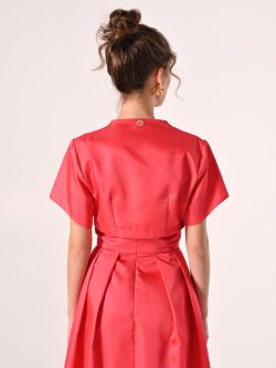 Coprispalle Corto in Twill Camelia det_3