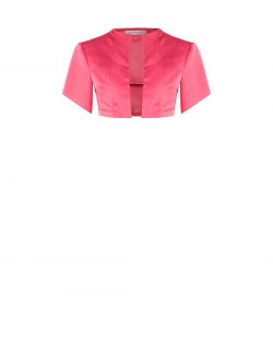 Coprispalle Corto in Twill Camelia det_4