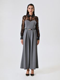 Palazzo Trousers in Cool Wool-effect Fabric det_1