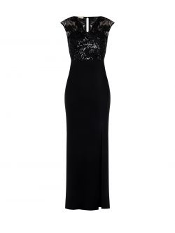 Vestido negro con cuerpo de lentejuelas det_4