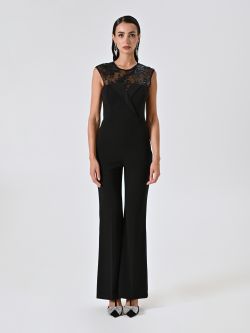 Tuta con Carré in Pizzo Paillettes det_1