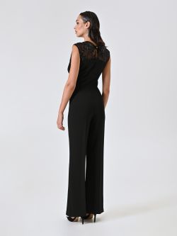 Tuta con Carré in Pizzo Paillettes det_3