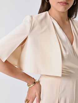 Flowy Beige Shrug in_i5