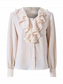 Blusa Bianca con Volants det_4