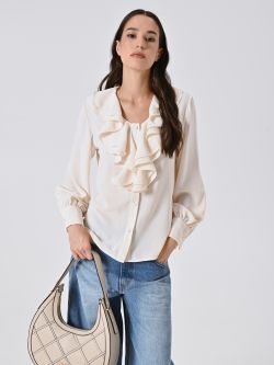 Blusa Bianca con Volants sp_e1