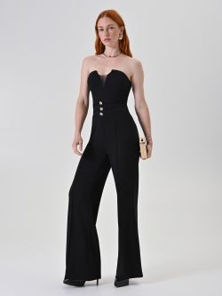 Black Jumpsuit with Designer Buttons sp_e1