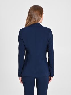 Two-Button Jacket in Blue Technical Fabric in_i4