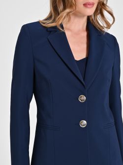 Two-Button Jacket in Blue Technical Fabric in_i5