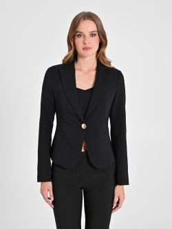 Jacket with One-Button Closure in Technical Fabric det_2