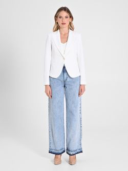 One-Button Jacket in Technical Fabric det_1