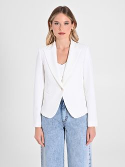 One-Button Jacket in Technical Fabric det_2