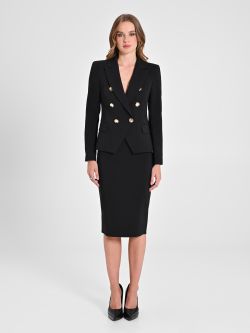 Double-Breasted Jacket in Technical Fabric det_1