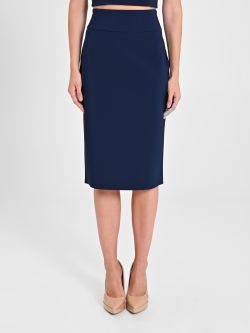 Blue Pencil Skirt in Technical Fabric. det_2
