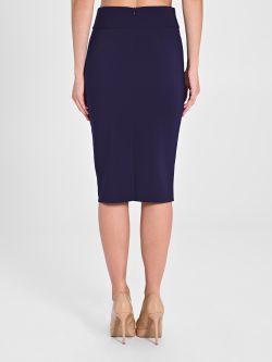 Blue Pencil Skirt in Technical Fabric. in_i4
